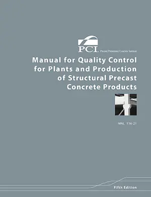 MNL-116-21 QC Manual for Structural Precast Products